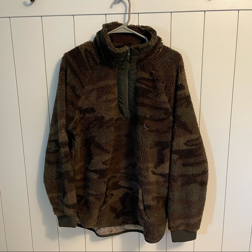 Camo Sherpa Half Zip